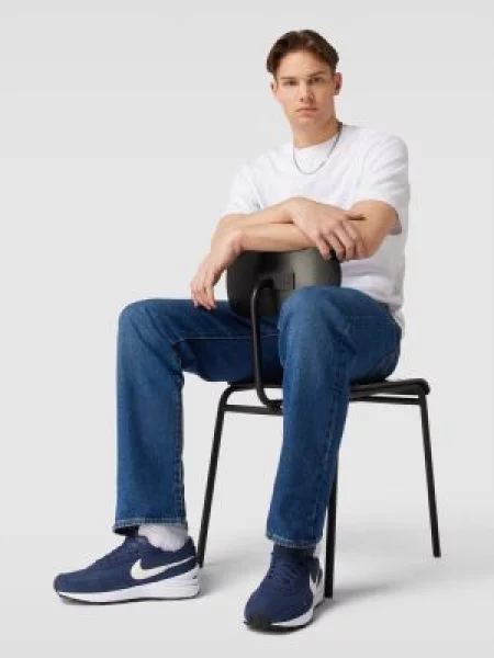 Sneakersy Nike skórzane niebieskie