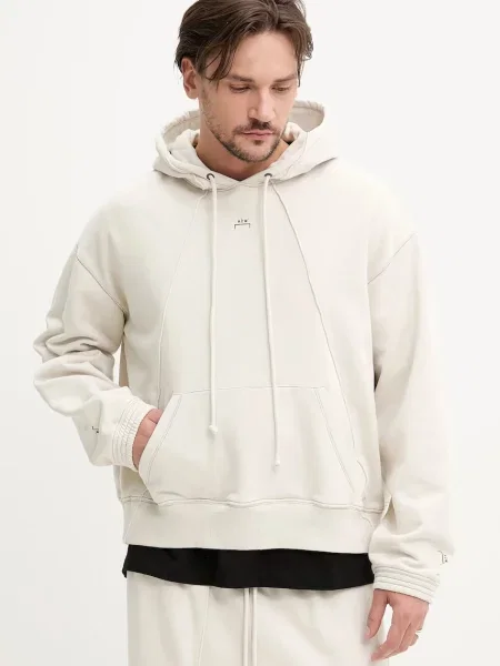 A-COLD-WALL* hanorac de Millbank Hoodie barbati cu glugă neted bej