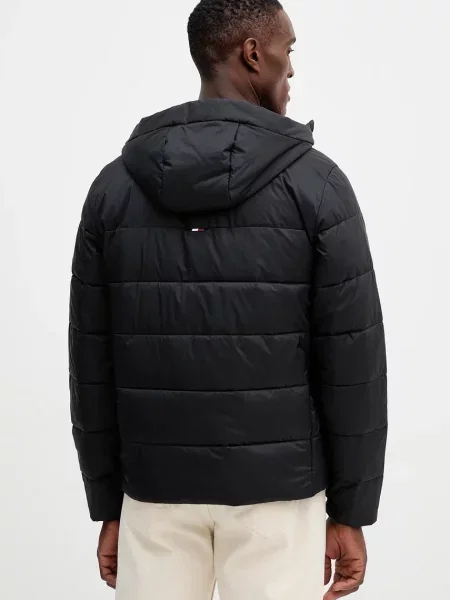 Tommy Hilfiger rövid kabát átmeneti fekete