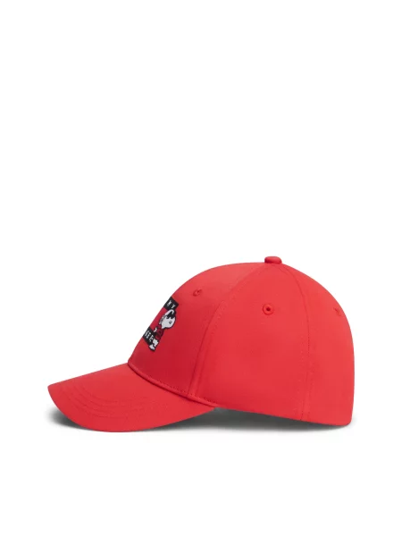 TOMMY HILFIGER Klobúk červená / čierna biela