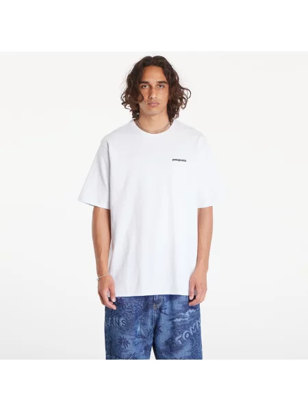 Tričko Patagonia M's P6 Logo Responsibili Tee White L bílé