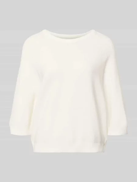 Sweter o kroju relaxed fit z czystej bawełny Marc O'polo Denim biały