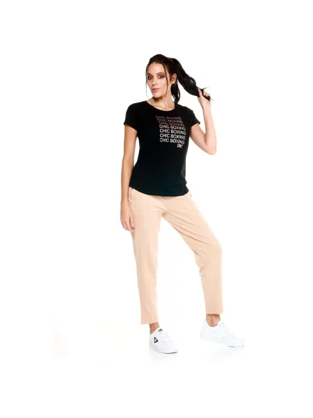Majica Leone 1947 kratki rukavi crna