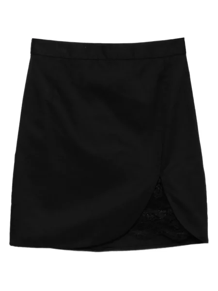 Fustă Blaklace cu model floral din dantelă negru