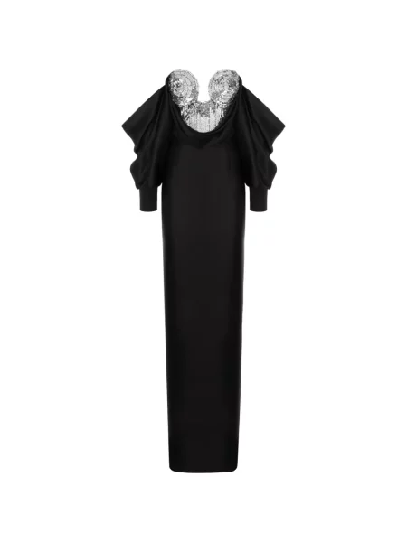 Rochie Cristina Savulescu cu paiete drapată negru