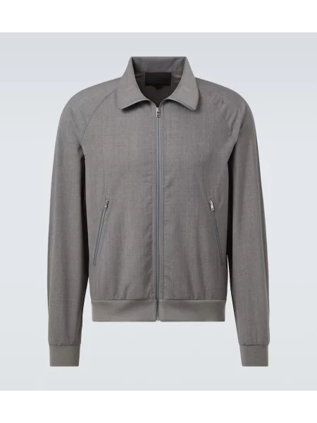 Volnena jakna Prada siva