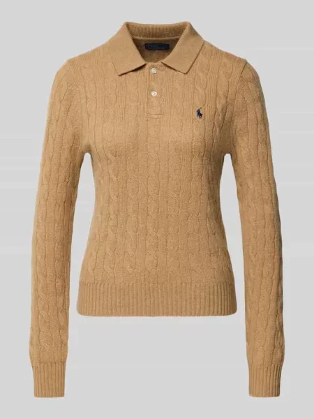 Bluzka Polo Ralph Lauren brązowa