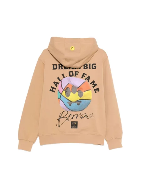 Bluza Barrow retro z nadrukiem do koszykówki beżowa