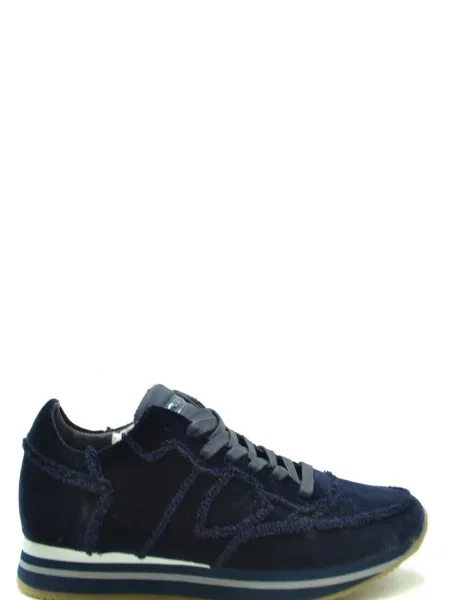 Teniși Philippe Model din piele albastru