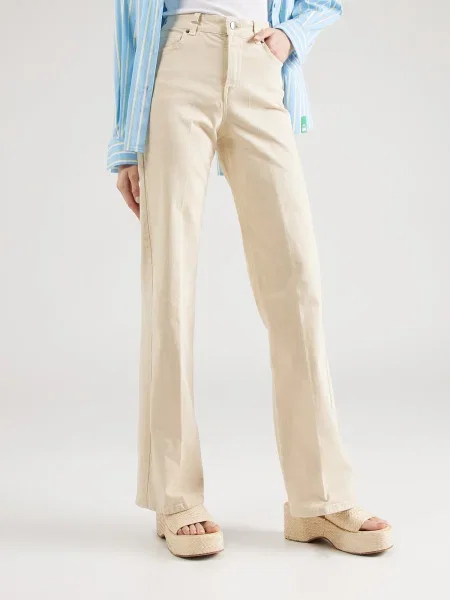 United Colors Of Benetton Džínsy Flare Fit béžová