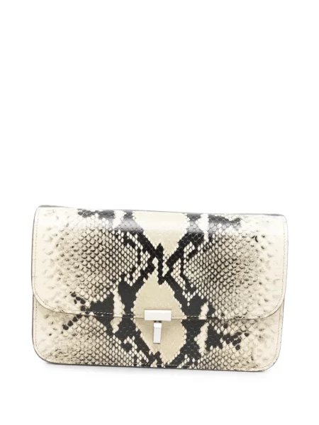 Geanta crossbody Toteme din piele cu model piele de șarpe