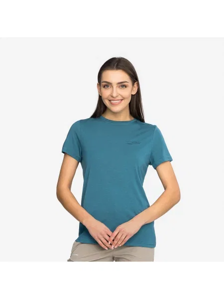 T-shirt VIKING Morain Bamboo Lady niebieska