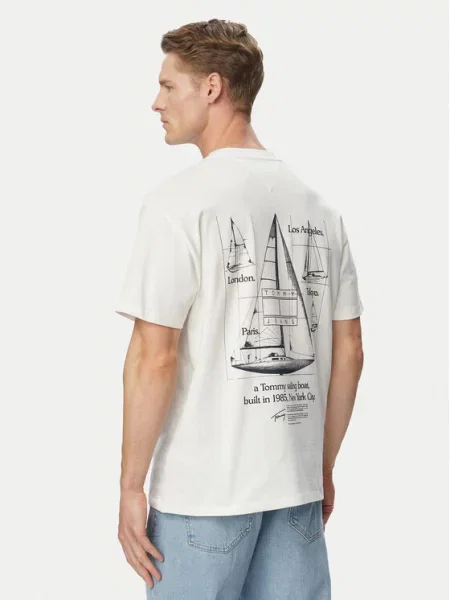 Tommy Jeans T-Shirt Sailboat biały