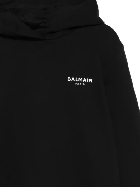 Bluza z kapturem dziecięca Balmain czarna