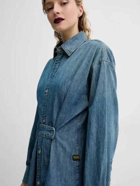 Макси джинсовое платье G-star