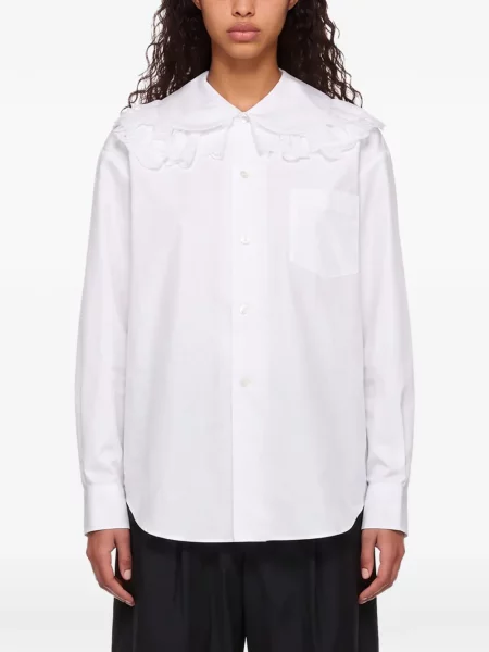 Cămașă Comme Des Garçons cu broderie alb