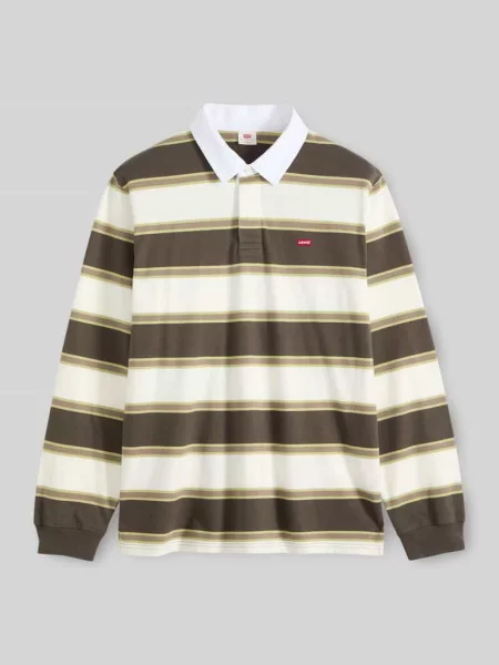 Koszulka polo o kroju relaxed fit z czystej bawełny model RUGBY BRANCO' Levi's