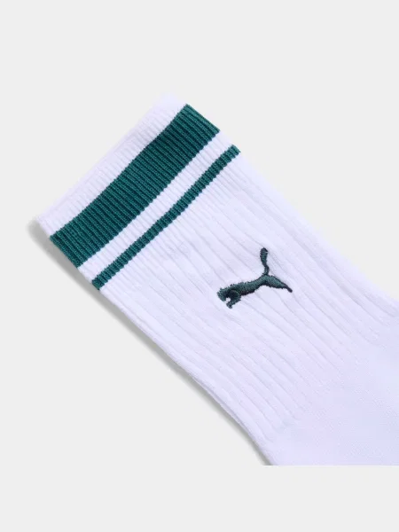 Носки Puma в полоску зеленые