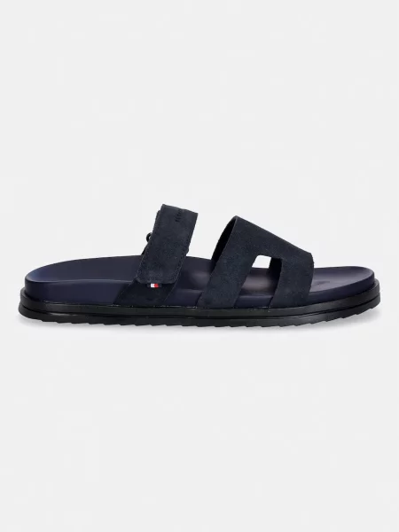 TOMMY HILFIGER Nizki natikači marine modra