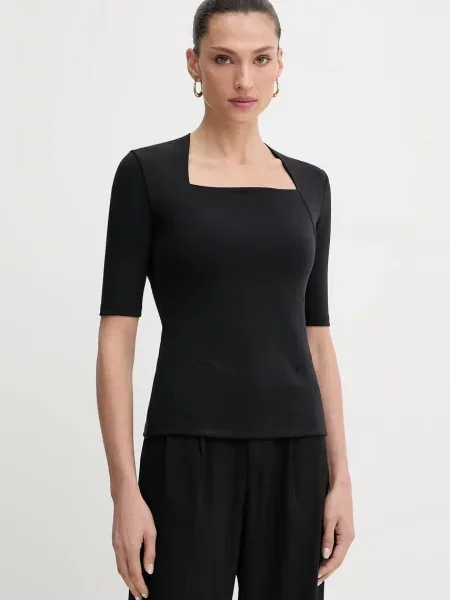 Тениска BOSS дамска черно