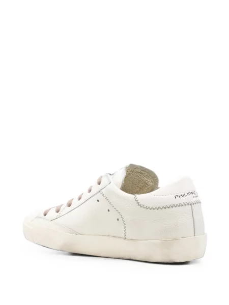 Sneakerși Philippe Model Paris cu autograf alb
