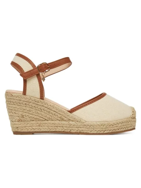 Espadryle beżowe