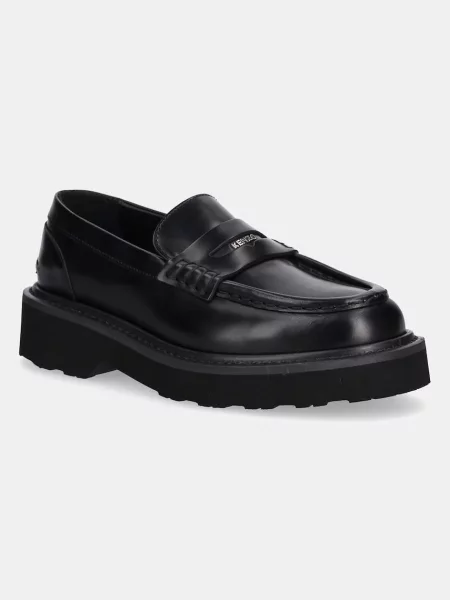 Кожени мокасини Kenzo Loafer черно