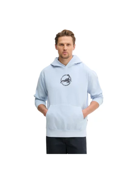 Alpha Industries bluza US Scorpion Backprint Hoodie niebieska