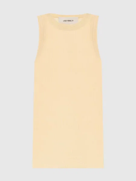 Топ Amya в рубчик з кашеміром Lisa Yang жовтий