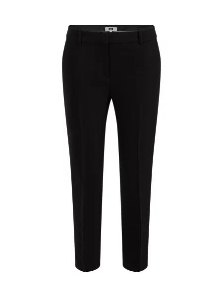WE Fashion Pantaloni cu dungă negru