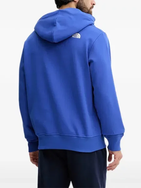 Суичър с качулка The North Face бродиран синьо