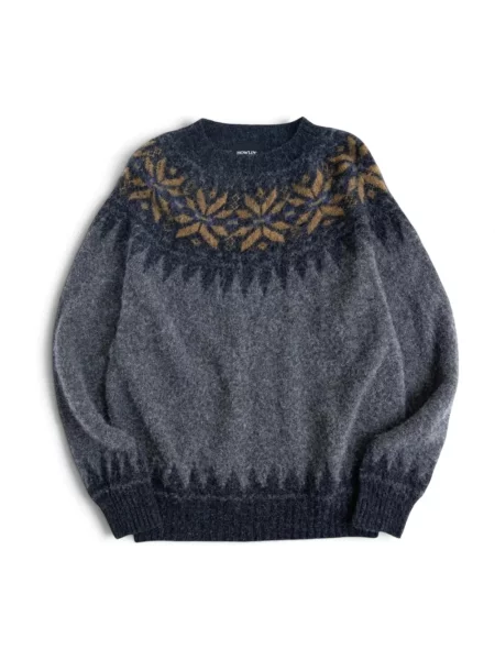 Sweter Howlin wełniany szary
