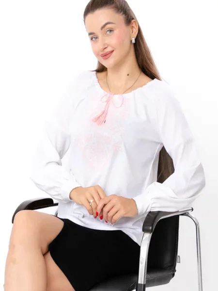 Лляна Вишита сорочка Носи своє білий