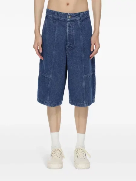 Džínové šortky Maison Kitsuné modré