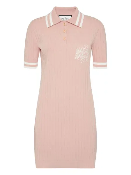 Rochie Philipp Plein tricotate roz
