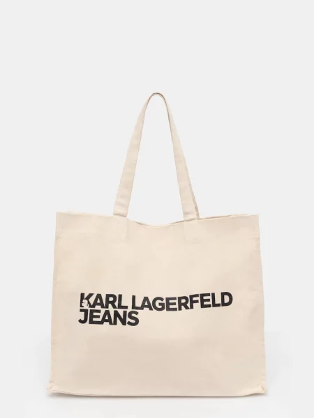 Karl Lagerfeld Jeans τσάντα μπεζ