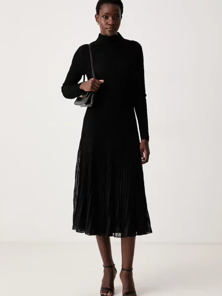 BOSS rochie evazată Felvetta negru