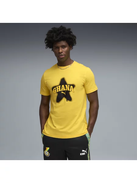PUMA koszulka Ghany ftblCulture Akcesoria S żółty