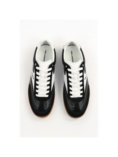 Sneakersy Karl Lagerfeld skórzane czarne
