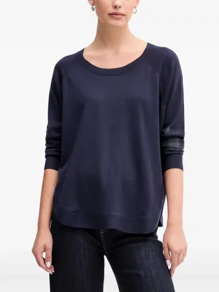 Lung pulover Benetton albastru