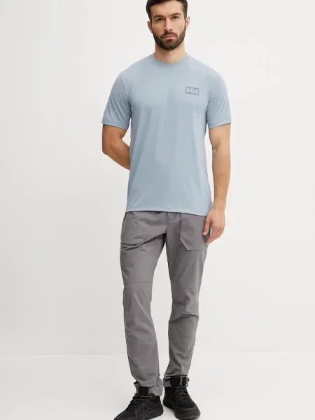 Helly Hansen t-shirt SKOG RECYCLED GRAPHIC z nadrukiem niebieski