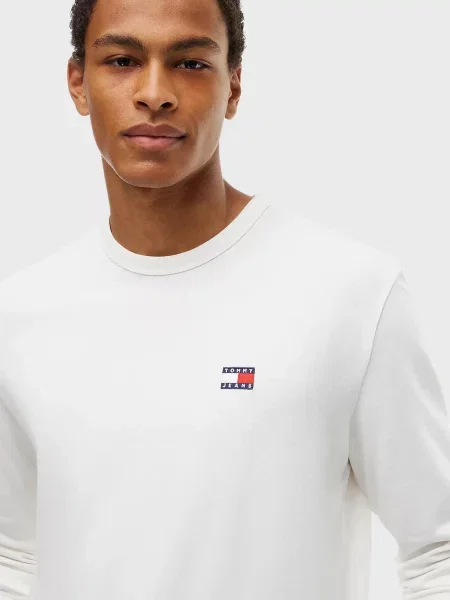 Лонгслів Tommy Jeans білий