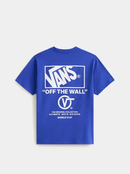 Футболка Vans STACKED HI SS TEE синій