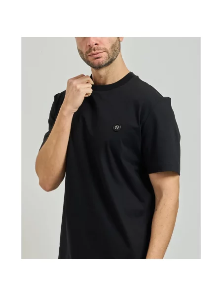 BOSS t-shirt z aplikacją czarny