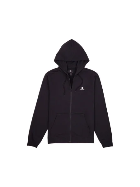 Hanorac cu glugă Converse cu broderie negru