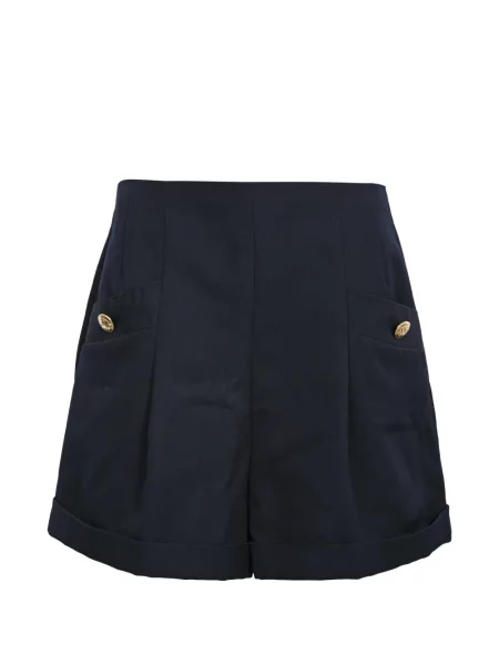 Pantaloni scurți Sandro din țesătură twill albastru