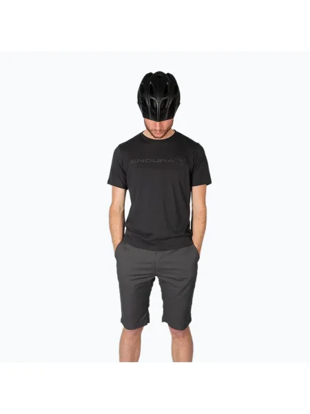 Мъжки къси панталони за колоездене Endura Hummvee Chino W/Liner grey сиво