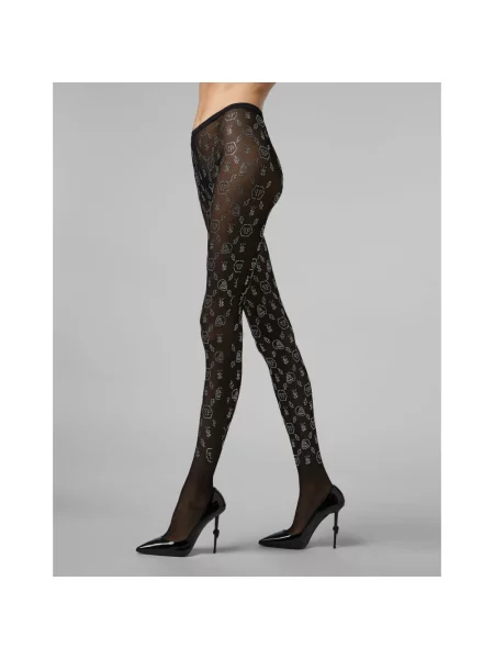 Rajstopy Philipp Plein czarne