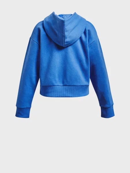 Флисовая укороченная спортивная кофта Under Armour синяя