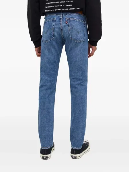 Ретро слаб дънки skinny fit Levi's® с разкъсвания синьо